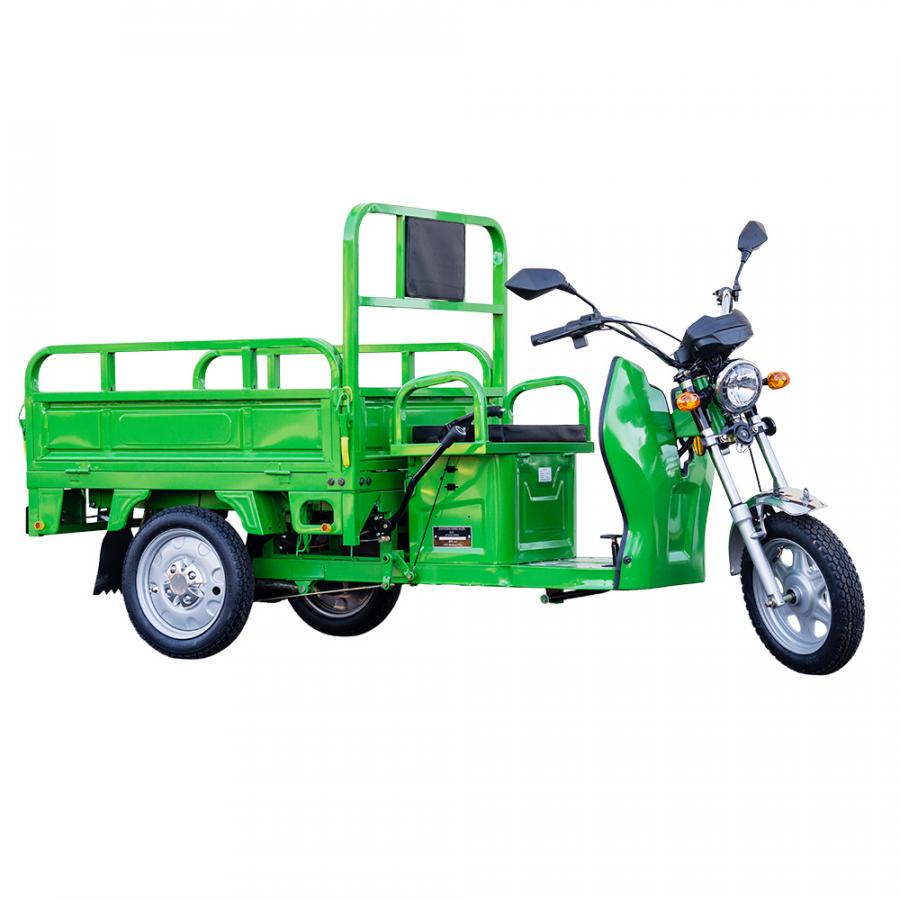 E- Lastendreirad ADVENTO MAXI, Gr&uuml;n, vollelektrisch, 400 kg Zuladung, bis 80 km Reichweite